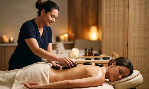 professional hot stone massage